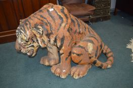 Life Sized Papier-Mache Tiger