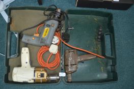 Three Electric Drills