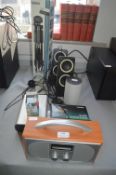 Goodmans DAB Radio, Bluetooth Speakers, Tripod, et