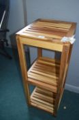 *Mesa Acacia Wood Three Shelf Stand