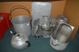 Aluminium Pans, Serving Dishes, Kettle, etc.