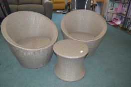 *Aldi Synthetic Rattan Basket Weave Conservatory Se