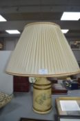 Table Lamp with Cream Shade