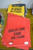 Vintage Barclays Bank Cash Bags