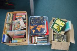 Three Boxes of Assorted Paperback and Hardback Boo