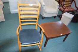 Retro G-Plan Coffee Table and a Rocking Chair