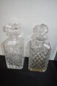 Two Glass Decanters