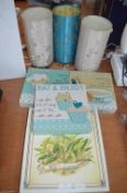 Three Tables Lamps, Three Canvas Cake Wall Panels,