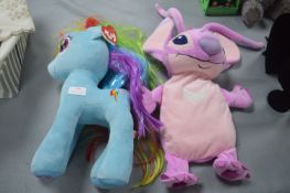 TY Sparkle Pony and a Hot Water Bottle