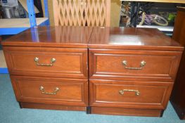 Pair of Two Drawer Bedside Cabinets