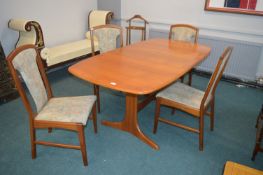 Retro Style Extending Teak Dining Table