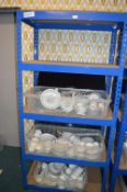 Blue Painted Five Tier Industrial Shelf Unit