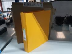 * 6 x yellow ring binders