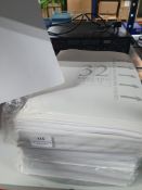 * several packs 32 per sheet white stickers