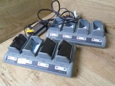 * 2 x UCL172-4 Quad Charger with 3 batteries