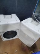 * 2 x large wall speaakers with brackets
