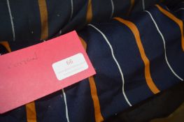 5ft wide Roll of Blue Hues Stripe Cotton