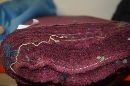 Quantity of Port Coloured Cotton Material