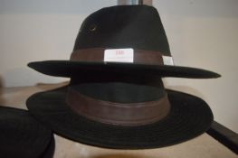 Two Heather’s Rambler Wax Trilby Hats Size: S