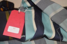 5ft wide Roll of Blue Hues Stripe Cotton