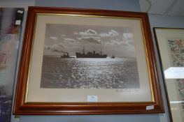 Framed Reproduction Humber Shipping Print 1950
