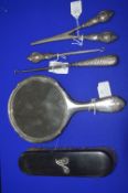 Sterling Silver Dressing Table Items, Button Hooks, etc. Assorted Hallmarks