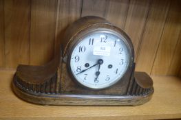 Edwardian Oak Cased Mantel Clock