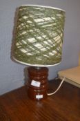 Retro Table Lamp with Wool Shade