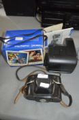 Vintage Halina and Polaroid Cameras