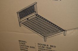 *Light Oak Flat Pack Double bed by CS Designs