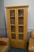 Lightwood Glazed Display Cabinet