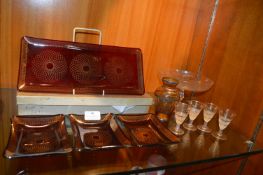 Retro Glass Serving Dishes etc.