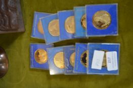 Ten William Wilberforce Bronze Medallions