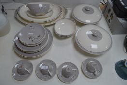 Royal Doulton Frost Pine Pattern Retro Part Dinner