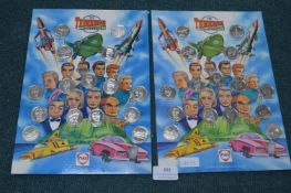 Two Thunderbirds Coin Collection Board Issued by F