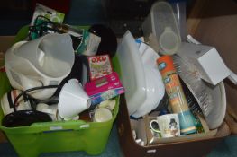 Tub and Case of Kitchenware