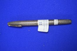 Cheaffer Sterling Silver Fountain Pen with 14ct Gold Nib