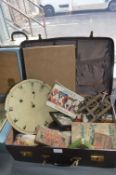 Vintage Collectibles, Clock Parts, Old Tins, etc.