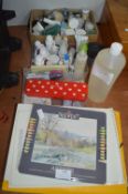 Assorted Craft Items: Inks, Glues, Card, etc.
