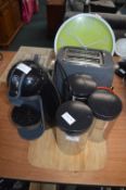 *Kitchenware Including Toaster, Coffee Machine, et