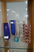 Five Glass Vases