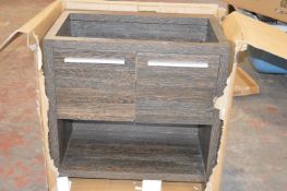 Halo 750 Open Shelf Vanity Unit in Dark Oak