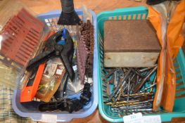 Quantity of Drill Bits, Screws, Spirit Level, etc.