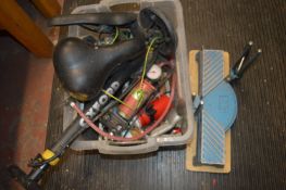 Mixed Lot Including Bicycle Lights, Pump, Saddles,