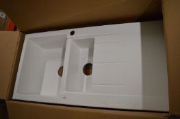 *Pyramis Granite Snow 1.5 Bowl Sink 100x50cm