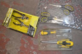 Part Plier Set, Scissor Set, and a Screwdriver Set