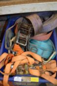 Tub of Assorted Ratchet Straps