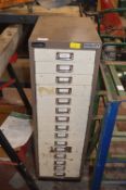 Bisley 15 Drawer Cabinet