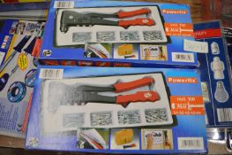 Two Power Fix Hand Riveter Set