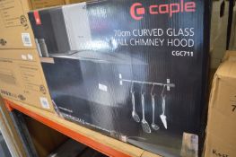 *Caple 70cm Curved Glass Wall Chimney Hood